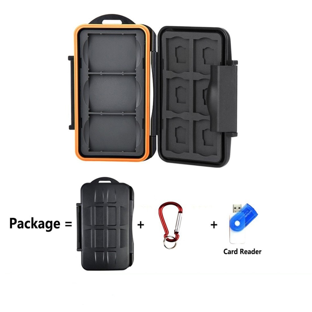 LXH 15 Slots Anti-shock Waterproof Memory Card Storage Case Houder Slip & Shockproof voor SD/CF/ micro SD geheugenkaart doos