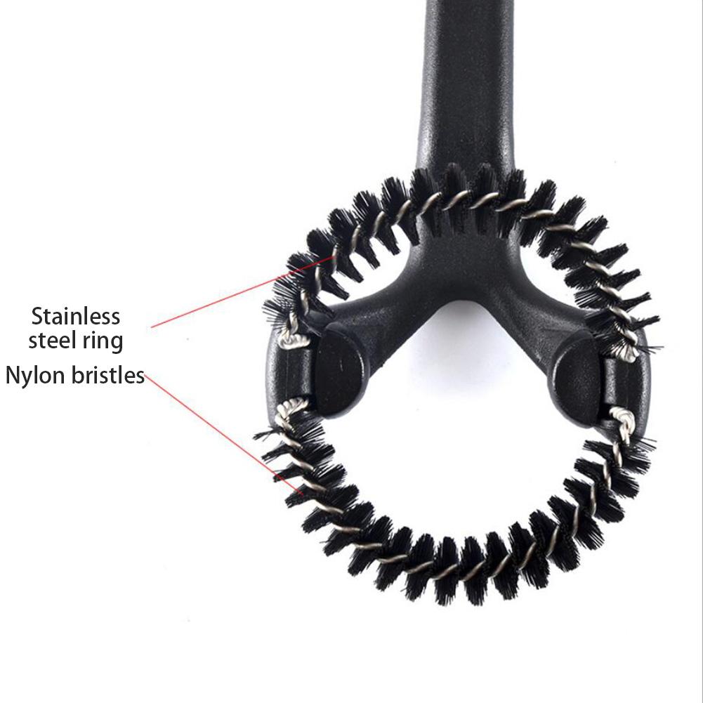 Semi-automatic Coffee Machine Cleaning Brush Detachable Nylon Bristle Brush Head Cleaner Elbow Anti-scalding Durable