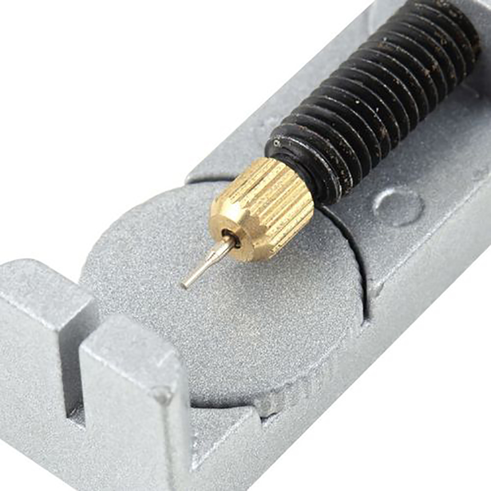 Ajustador de correa de reloj de Metal portátil, Kit de herramientas de reparación de correa de reloj con 3 pines adicionales, removedor de Pin de enlace de pulsera