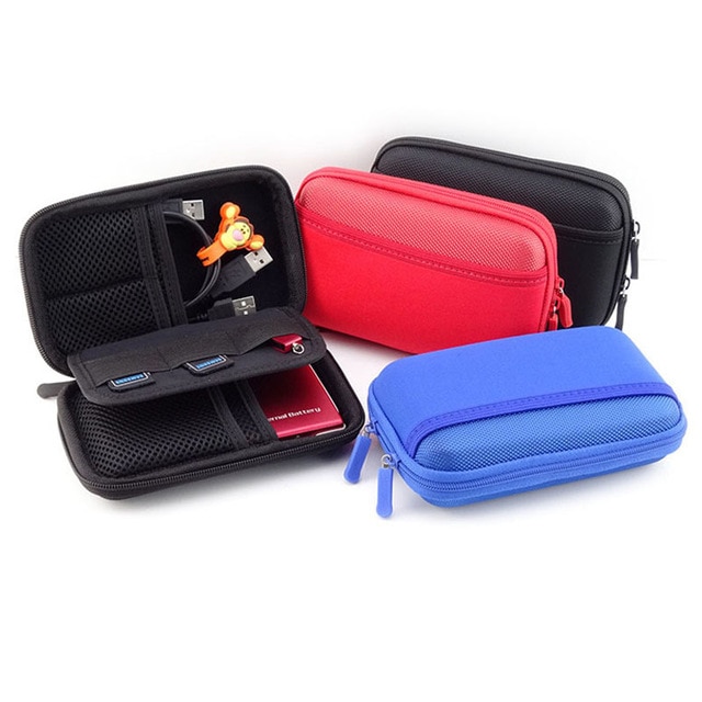 GUANHE esterno duro unità Cassa del manicotto del Sacchetto Del Sacchetto 2.5 "USB HDD Esterno/duro unità Disk duro Disk per Il Trasporto Nera caso per Il mio passaporto