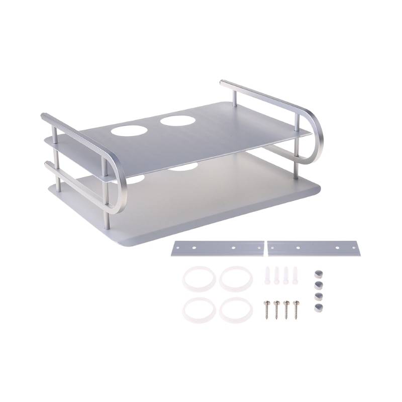 Metal Wireless Wifi Router Storage Box Telephone Storage Rack Wall Mounting TV Set-Top Box Holder Rack Metal Shelf Bracket D7WC