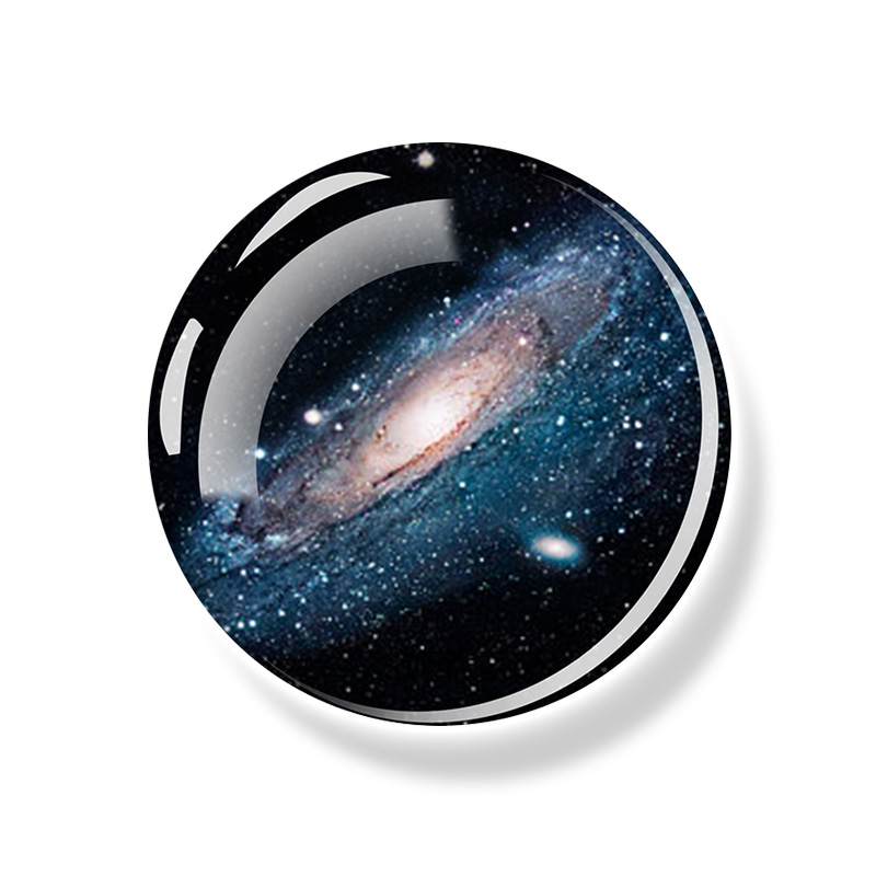 Solar System Luminous Magnet Fridge Planet Universe Outer Space Refrigerator Magnets Stickers Glass Glow In The Dark Home Decor: Clear