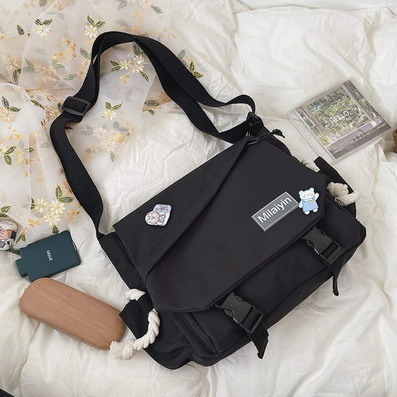 Nylon Tassen Voor Vrouwen Portemonnees En Handtassen Tassen Meisjes Vrouwelijke Casual Shoppers Leuke Messenger College Portefeuilles: heise