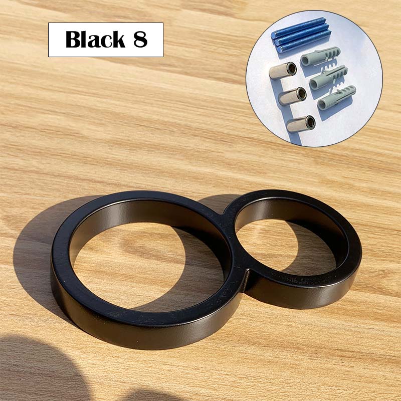 127mm Modern Floating House Number Metal Address Street Sign Plates Outdoor Black Door Plaque Numbers For Apartment Mailbox 0-9: Black 8