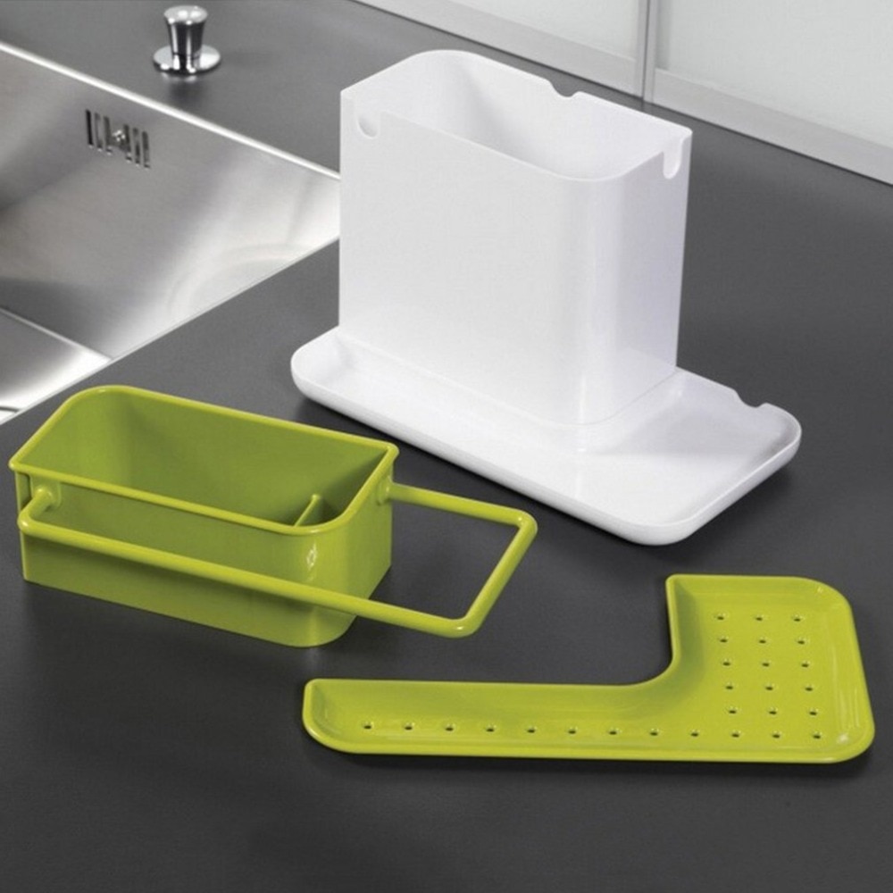 Plastic Racks Organizer Caddy Storage Kitchen Sink Utensils Holders Drainer Integrated Drainer Good Kitchen Tool