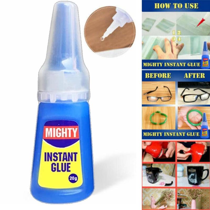 1 PCS Mighty Instant Glue Rapid Fix Fast Adhesive Stronger Super Glue Multi-Purpose Nail Art Handmade Wood Products