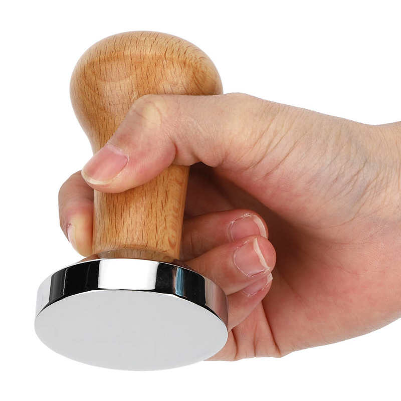 Koffiezetautomaat klop koffie houten koffie tamper poeder geperst hamer koffie accessoire voor thuiskantoor 53mm