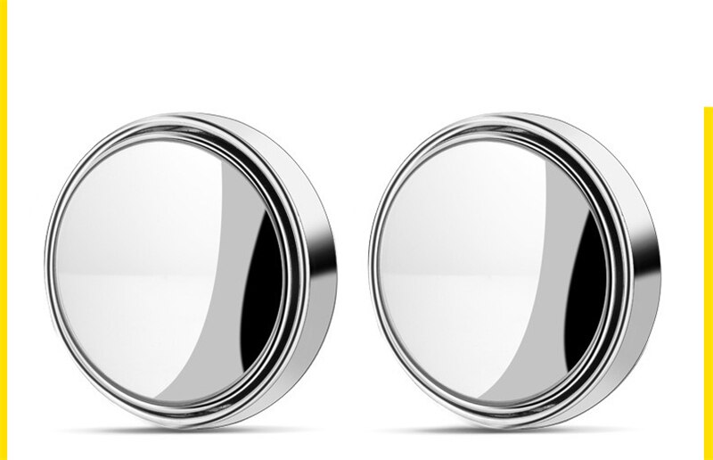 2 mini espejos retrovisores para coche, pequeños y redondos, visión grande, asistencia de marcha atrás, punto ciego, 360 giratorios