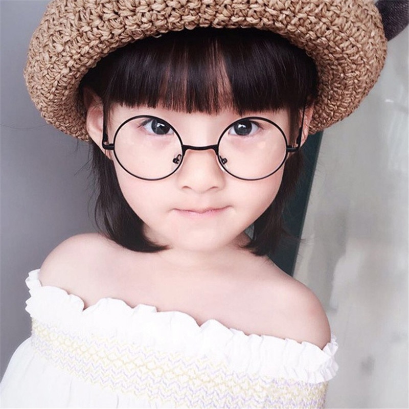 lunettes rondes lunettes montures lunettes enfants avec lentille transparente myopie optique lunettes transparentes pour enfants garçons filles