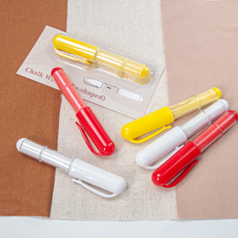 Fabric Marking Sewing Chalk Thread-on Refillable Sewing Chalk Erasable Sewing Chalk Marker for Quilting Crafting Fine for Sewers