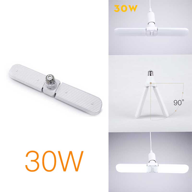 Super Bright Garage Light E27 Led Bulb High Bay Light 220V Workshop Light 30/45/60W Warehouse Industrial Lamps for Garage: 30W 2 blade