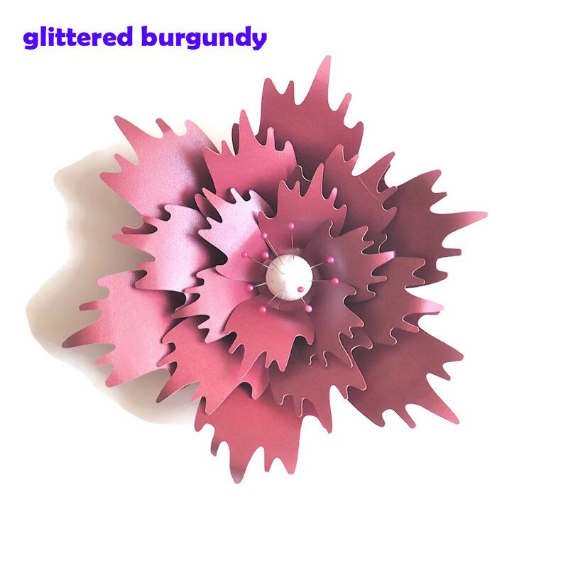 20CM Thick Cardstock Rose DIY Paper Flowers For Wedding & Event Backdrops Decorations Baby Nursery Wall Decor Video Tutorials