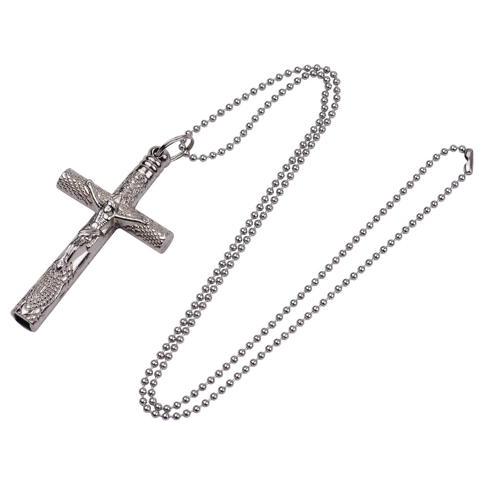 Artistic Drum Key Necklace Christian Jesus Crucifix Drum Key Tuner Drum Wrench for Jazz Drum Set: Default Title
