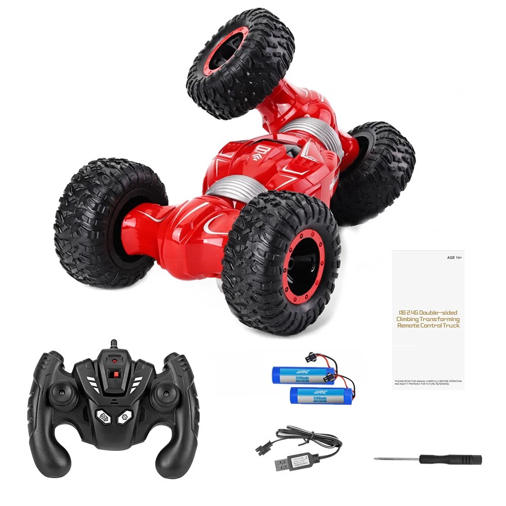 Jjrc Q70 Rc Auto Buggy 2.4Ghz 4WD Hoge Snelheid Afstandsbediening Auto Stunt Radio Control Auto Model Speelgoed Gecontroleerde machine Jongens Speelgoed: Red2Battery