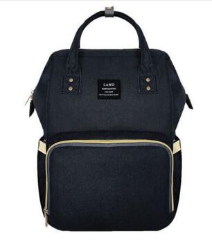 Land Update Mummie Moederschap Napyy Tas Grote Capaciteit Baby Tas Rugzak Desiger Verpleging Zak Voor Babyverzorging: black