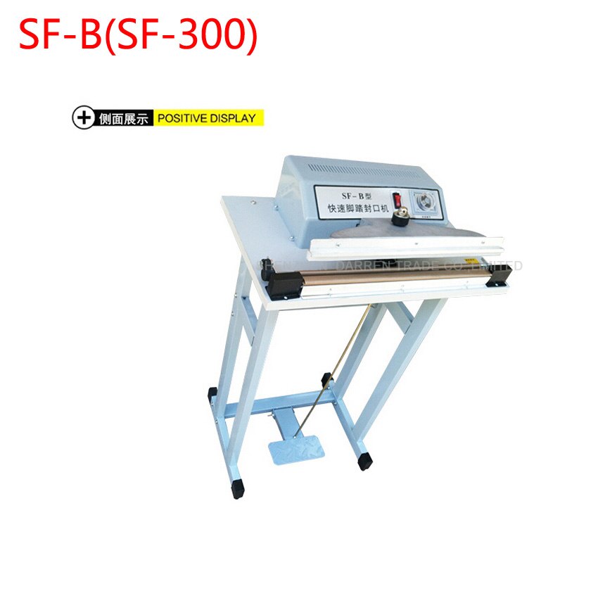 1 pieza de SF-B selladora de impulso de Pedal (SF-300) empaquetadora con estante
