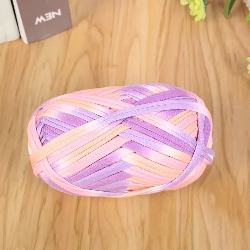 Katoen platte draad DIY T-shirt garen haak snoep kleuren naaien & breien benodigdheden materialen voor tas pantoffels sandalen handgemaakt: Light Grey