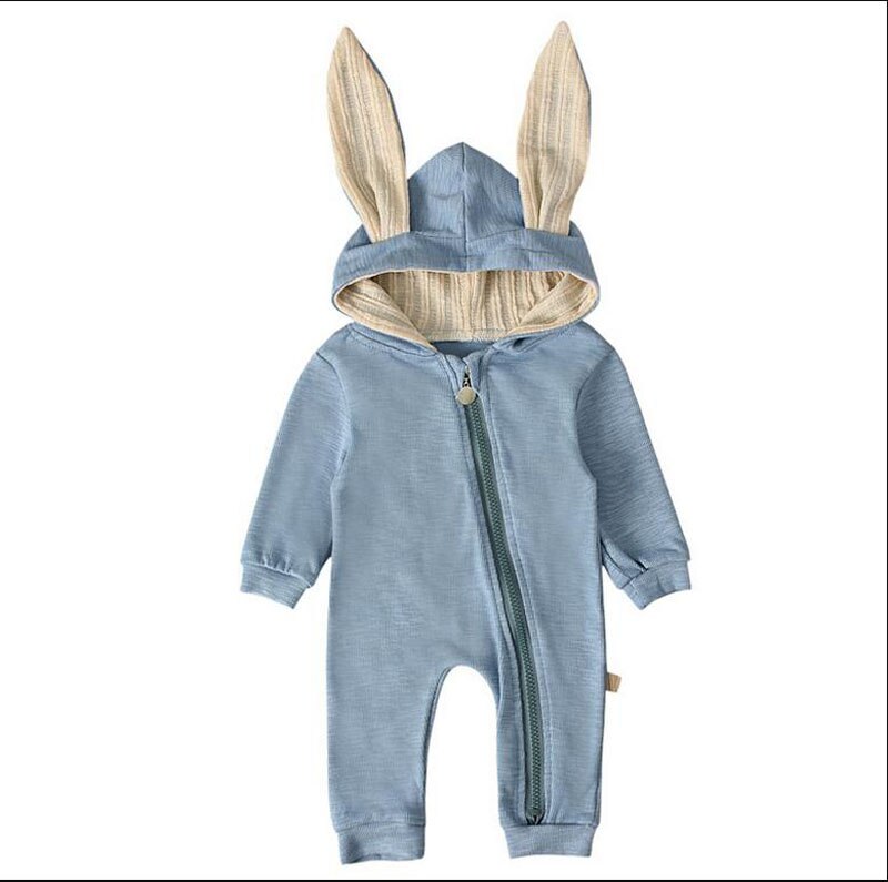 Combinaison manches longues pour petits garçons filles | 0-24M, combinaison pour petits garçons et filles à capuchon solide, vêtements d'automne: A / 18M