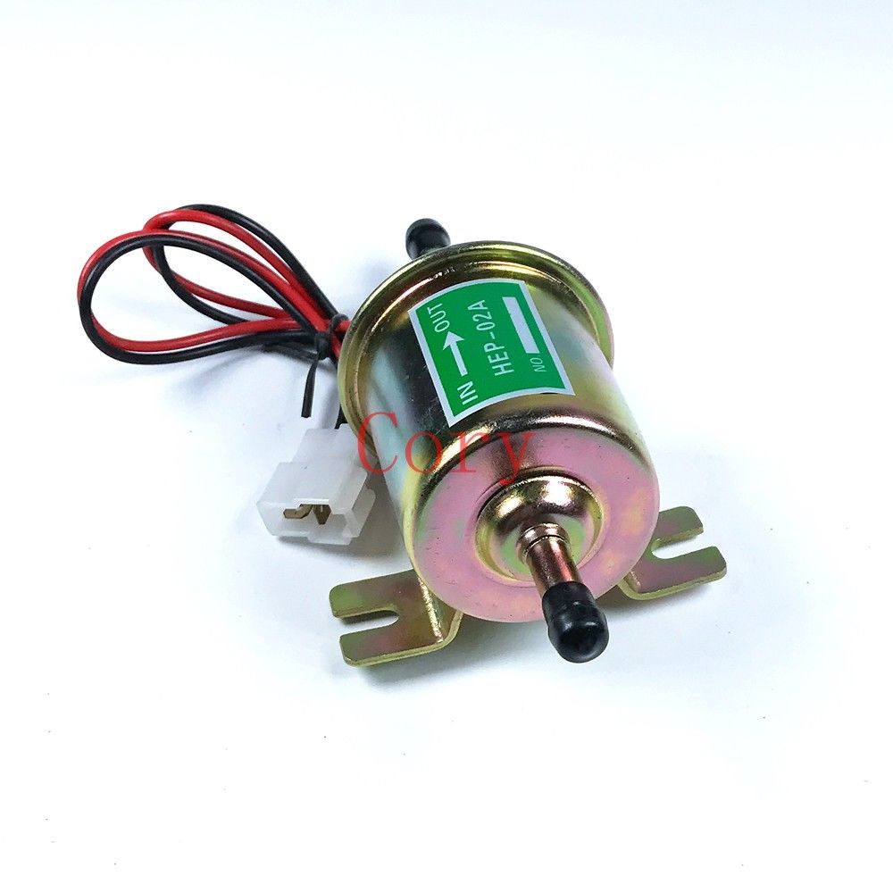 1PCS Universal Fuel Pump Gasoline Electric Oil Pump Metal Low Pressure 8MM 12/24v