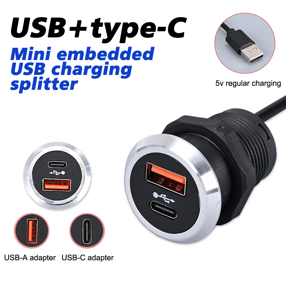 Gtype Socket Embedded Desktop Embedded Charger 9V 2A USB to USB Type-C D... – Grandado