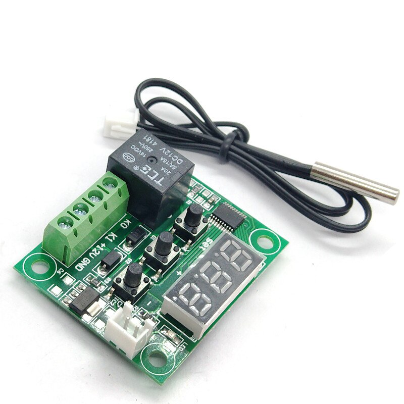Temperature Controller Digital Thermostat Thermoregulator Incubator Relay LED 10A Heating Cooling STC-1000 12V / 24V/110-220V: 12v  W1209