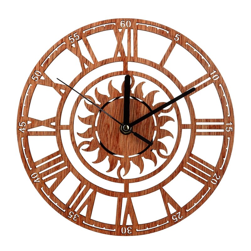 Grande Horloge Murale Vintage Bois Accessoires De Maison