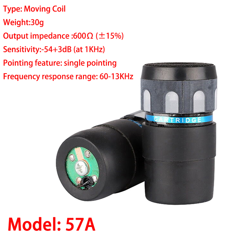  1PCS SM58 SM57 508A BT58 330 Cardioid Dynamic Microphone Capsule For Shure Wired Wireless Mic Replacement