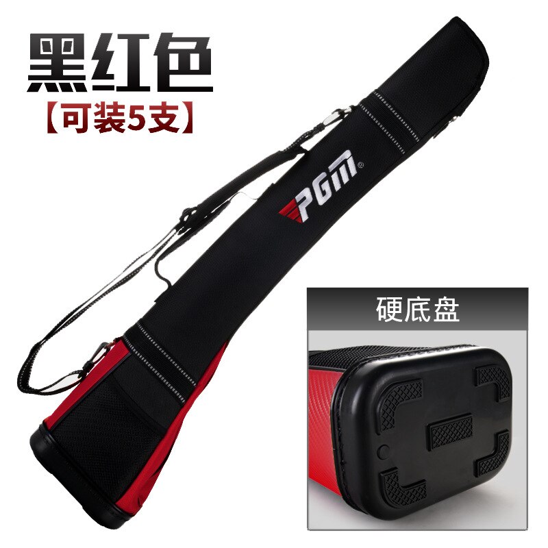PGM half golf bag bag nylon foldable light pack: Black And Red