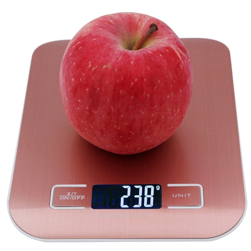 Báscula Digital de Metal para pesar alimentos, balanza electrónica de 10Kg, 1G, herramientas de cocina para el hogar