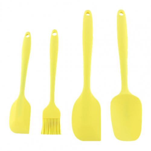 Easy to Clean Silicone Eco-friendly Comfortable Kitchen Silicone Spatulas for Cooking: YELLOW