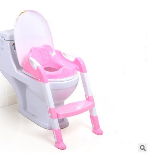 Sgabello baby toiletsæde sammenklappelig pottetræner stol trin med justerbar stige spædbørn børn yj -2081 vægmonteret skammel