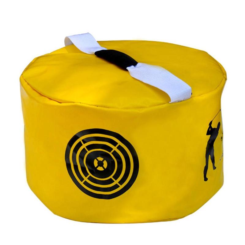 Golf Power Impact Swing Aid Beginner Trainer Exercise Package Multifunction Golf Training AidsPractice Smash Hit Strike Bag: YELLOW