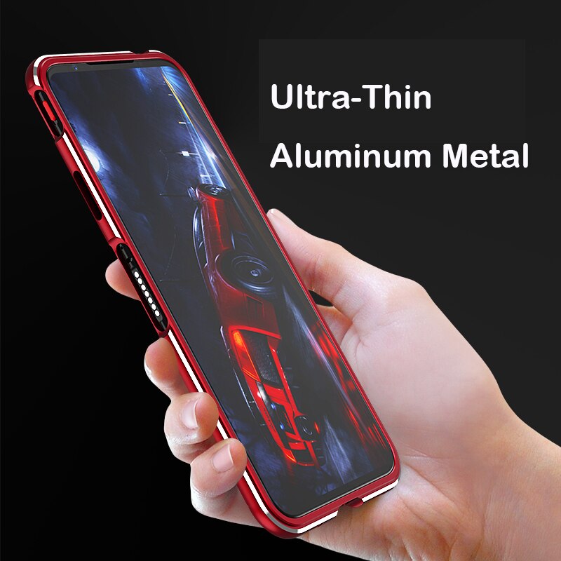 Ylellinen metallinen puskurin puhelinkotelo zte nubia red magic 5g coque -alumiinikehys 3d suojakuori redmagic 5g koteloa iskunkestävä