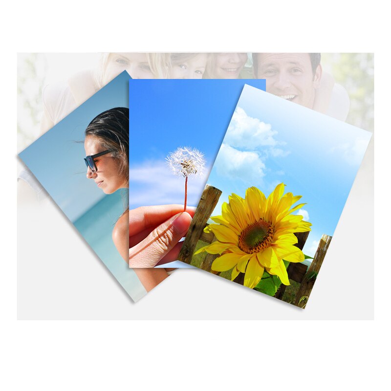 100 Sheets Glossy 4R 6inch 4x6 Photo Paper for Inkjet Printer Paper Imaging Supplies Printing Paper Photographic Color Coated