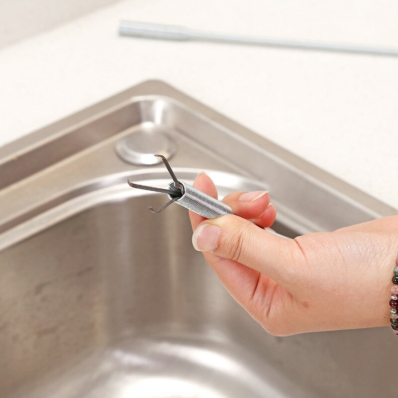 85cm bøjeligt afløb tilstoppe vandvask rengøringskrog kloak udmudringsværktøj badeværelse køkken kloak rengøringsværktøj køkkenudstyr