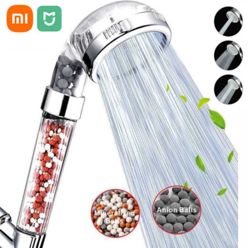 Gloednieuwe 3 Modi Hogedruk Watertherapie Douchekop Waterbesparing Regenwater Meting Anion Filter Filters Waterbron