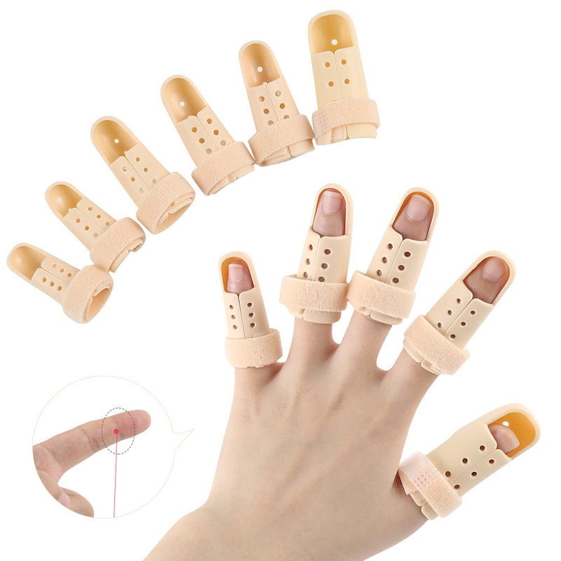 1Pc Plastic Hand Vinger Spalken Brace Mallet Spalk Voor Gebroken Vinger Gezamenlijke Breuk Pijn Bescherming Verstelbare Haak