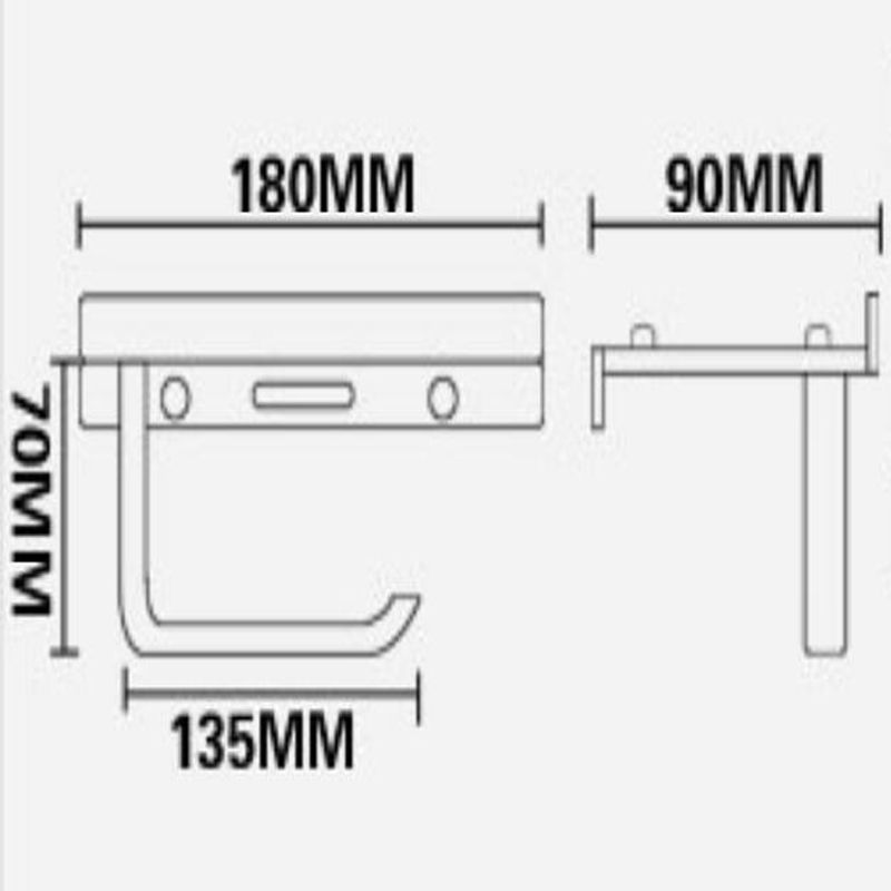 Badkamer Toiletrolhouder Tissue Dispenser Handdoekenrek Gepolijst Chroom