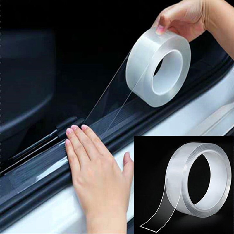 Auto sticker auto deur dorpel beschermer multifunctionele nano sticker tape auto bumper strip volledige auto carrosserie beschermfolie krasbestendig
