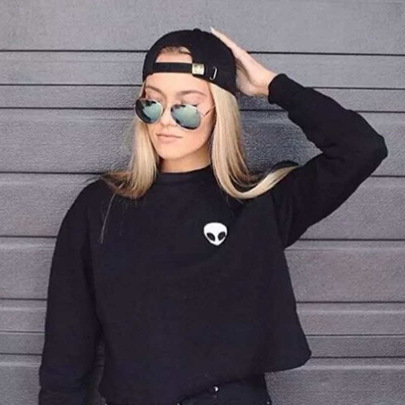 Sport Sweater Women Long Sleeve Casual O-Neck Cropped Pullovers Sudadera Gym Short Sudaderas Deportivas Mujer