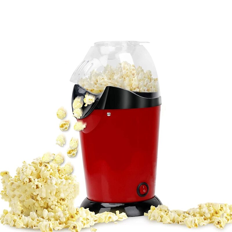Popcorn Maker Air PopCorn Popper 1200W with Measuring Cup No Oil for Home Party -Corn Machine US Plug: Default Title