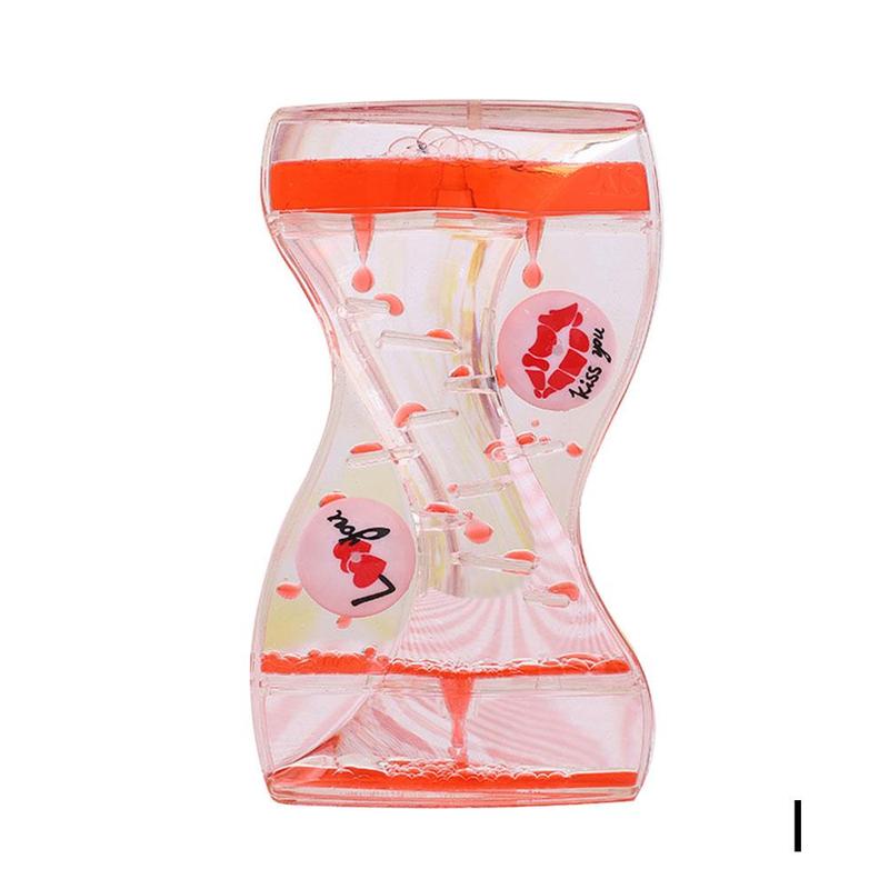 Water Motion Liquid Bubble Timer Calming Sensory Fidget Game Desk Toy Therapeutic Timer Simple Relaxation Time Funnel Toy F J1M5: I