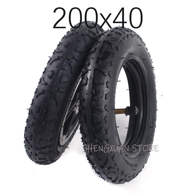 200 x 40 goede binnen- en buitenband of wielband geschikt voor opvouwbare fiets scooter auto motorfiets baby auto