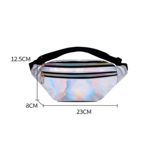 Women Travel Waist Fanny Crossbody Pack Belt Pouch Hip Bum Bag Purse Wallet Black Gold Pink Silver