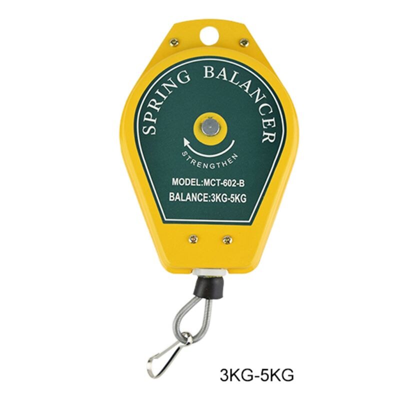 Durable Retractable Spring Balancer Steel Wire Rope Measuring Tool Hook Holder Hanging 3-5kg Assembly-line Fixtures: 4