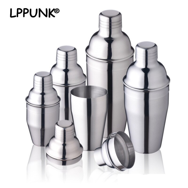 4 Capacities Cocktail Shakers Stainless Steel 304 Cocktail Shakers High-End 250ml 350ml 550ml 750ml Shakers