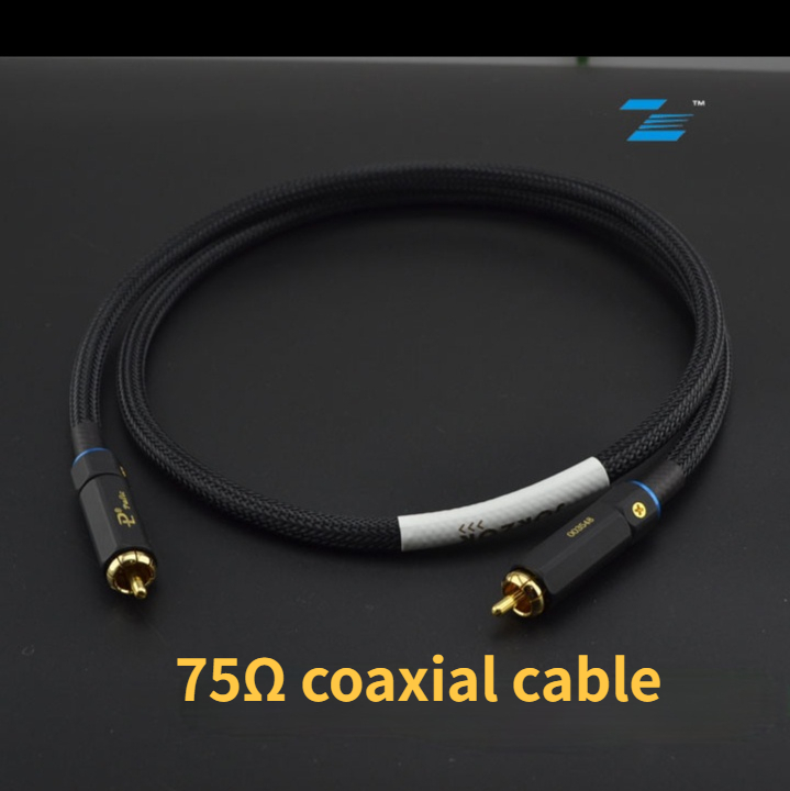 75 Ohm Professionelles HD-Digital-Koaxialkabel RCA auf RCA Stecker auf Stecker Video Audio- für DAC TV SPDIF Gold Lautsprecher HiFi Subwoofer: verrotten / 7 mt