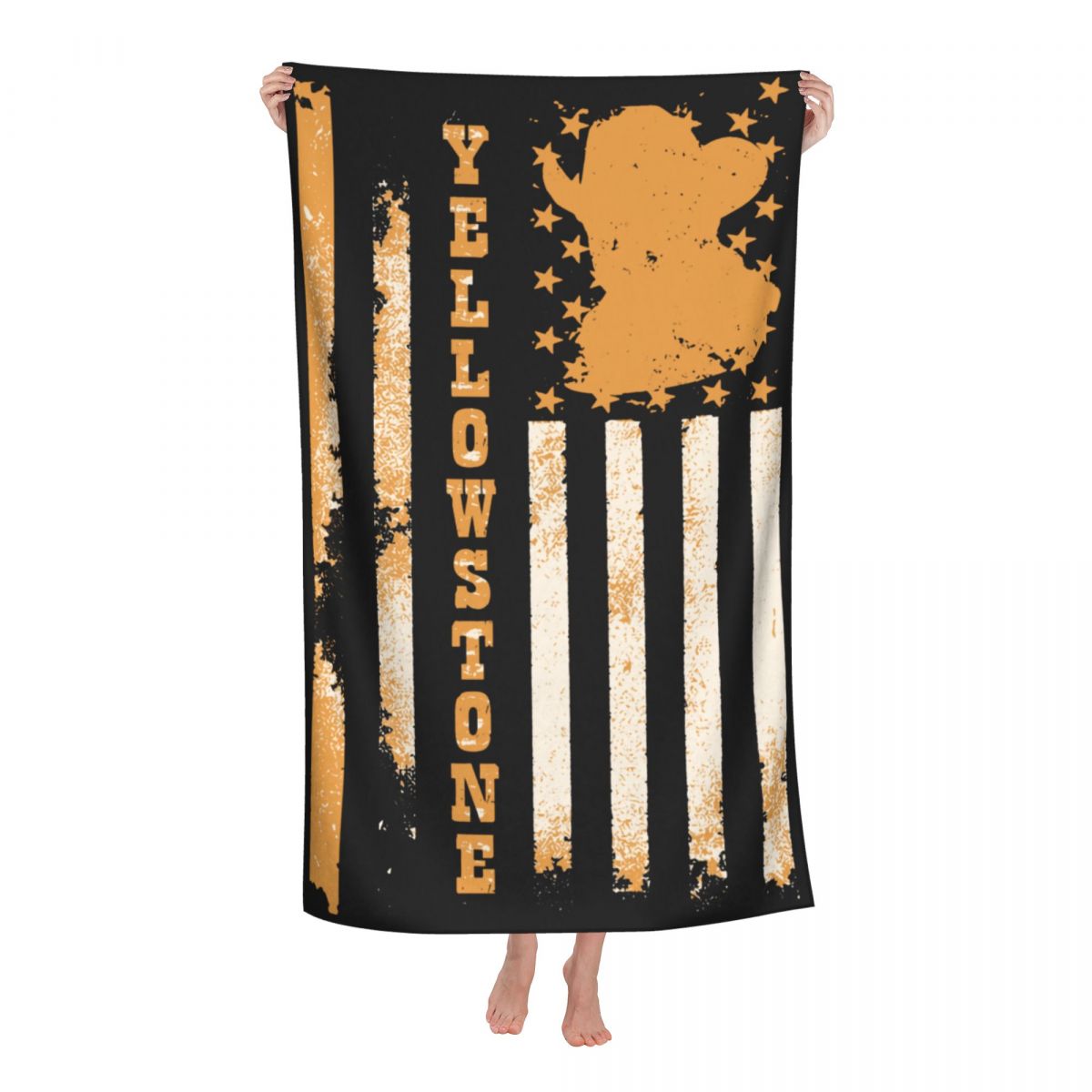 Yellowstone Grote Badhanddoek Snel Droog Strand Sjaal Badhanddoek Voor Zwemmen Badkamer Thuis Unisex, 52in X 32 In: 5