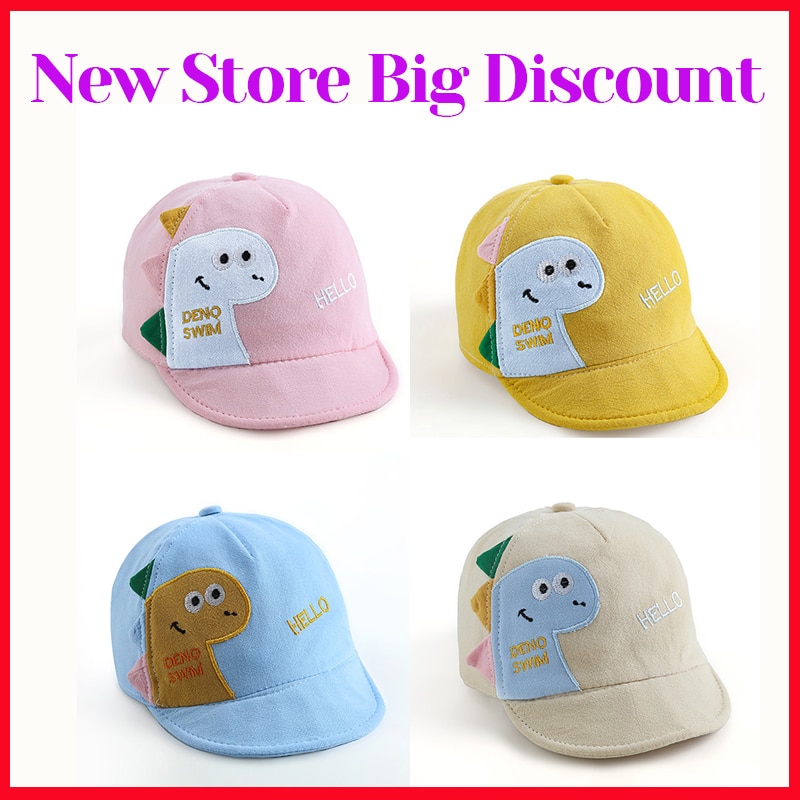 Cartoon Dinosaurus Baby Hoed Zachte Katoen Jongens Meisjes Baseball Cap Zomer Outdoor Baby Meisjes Zon Hoeden