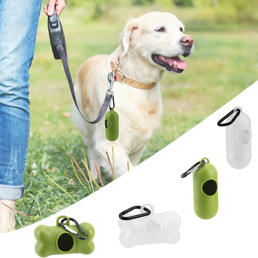PE Pet Waste Bags Outdoor Pets Trash Box Garbage Holder Dispensers Poop Trash Bag Storage Box Portable Poop Bag Dispensers